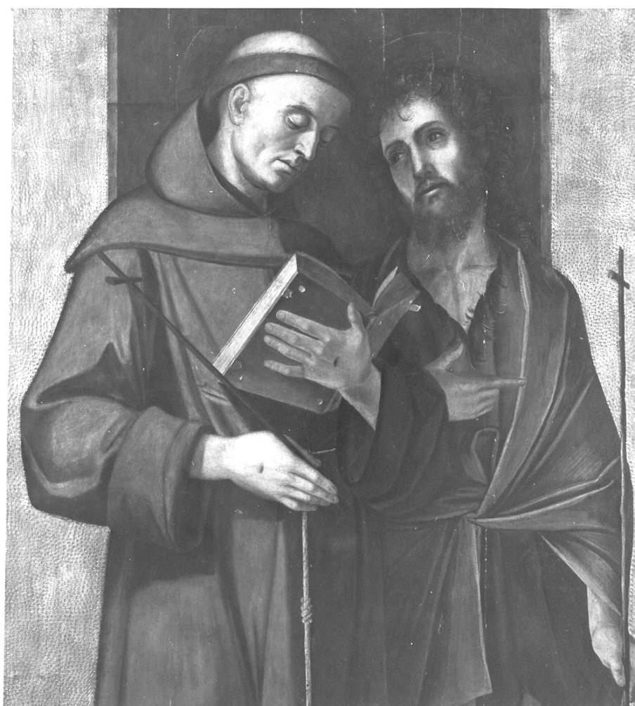 San Francesco e San Giovanni Battista (dipinto, frammento) di Vivarini Alvise (attribuito) (sec. XV)