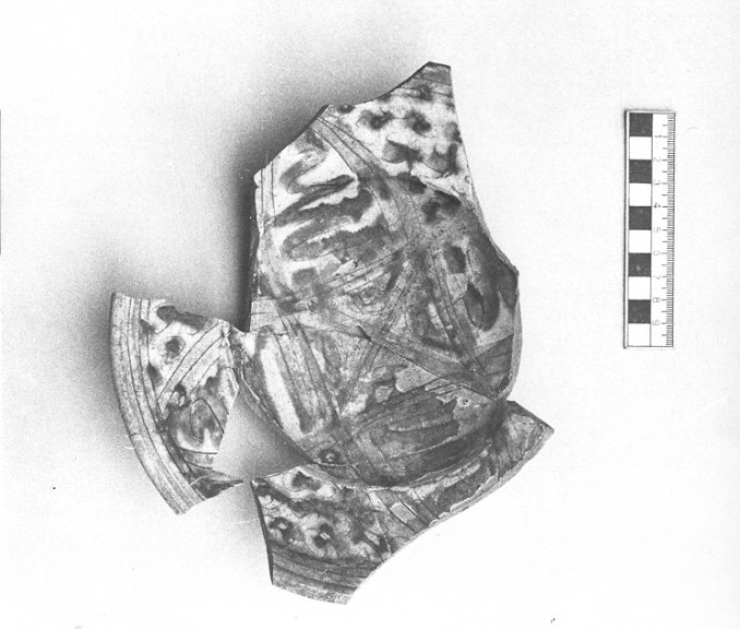 scodella, frammento - manifattura pavese (sec. XVI)