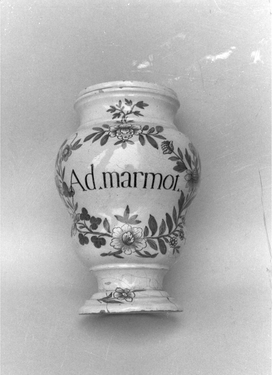 albarello, opera isolata - manifattura pavese (sec. XVIII)