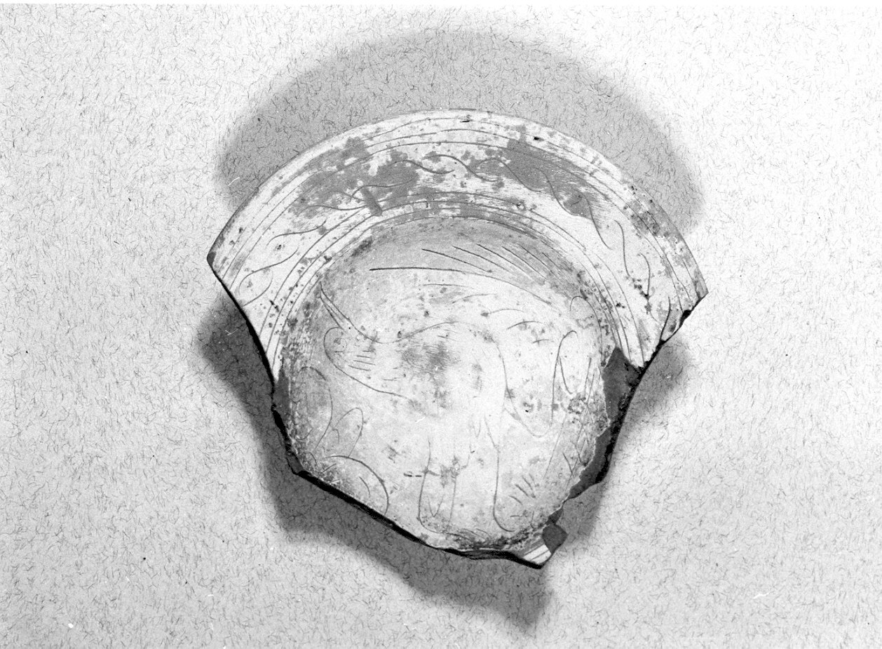 scodella, frammento - manifattura pavese (sec. XVI)