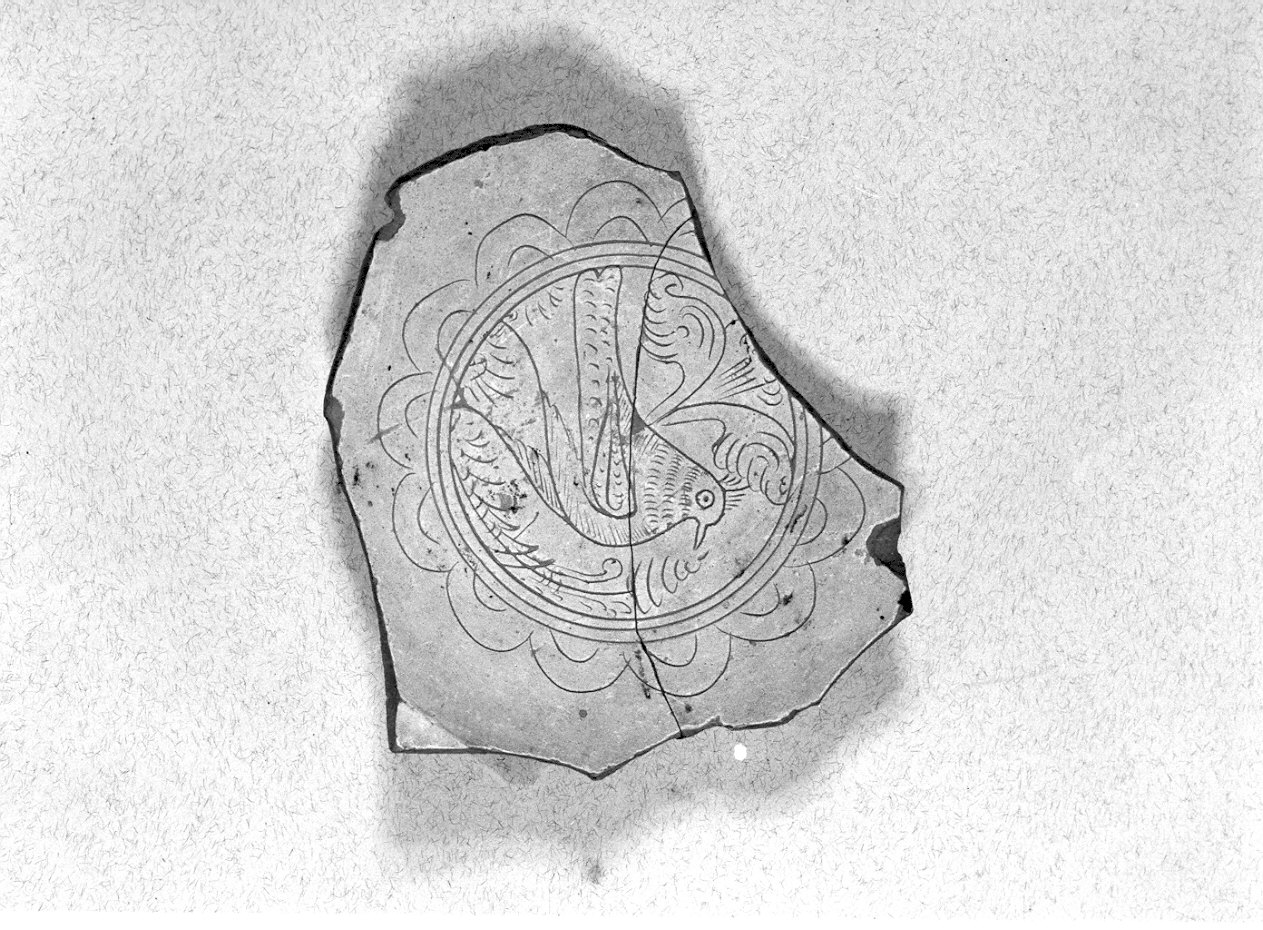 scodella, frammento - manifattura pavese (sec. XVI)