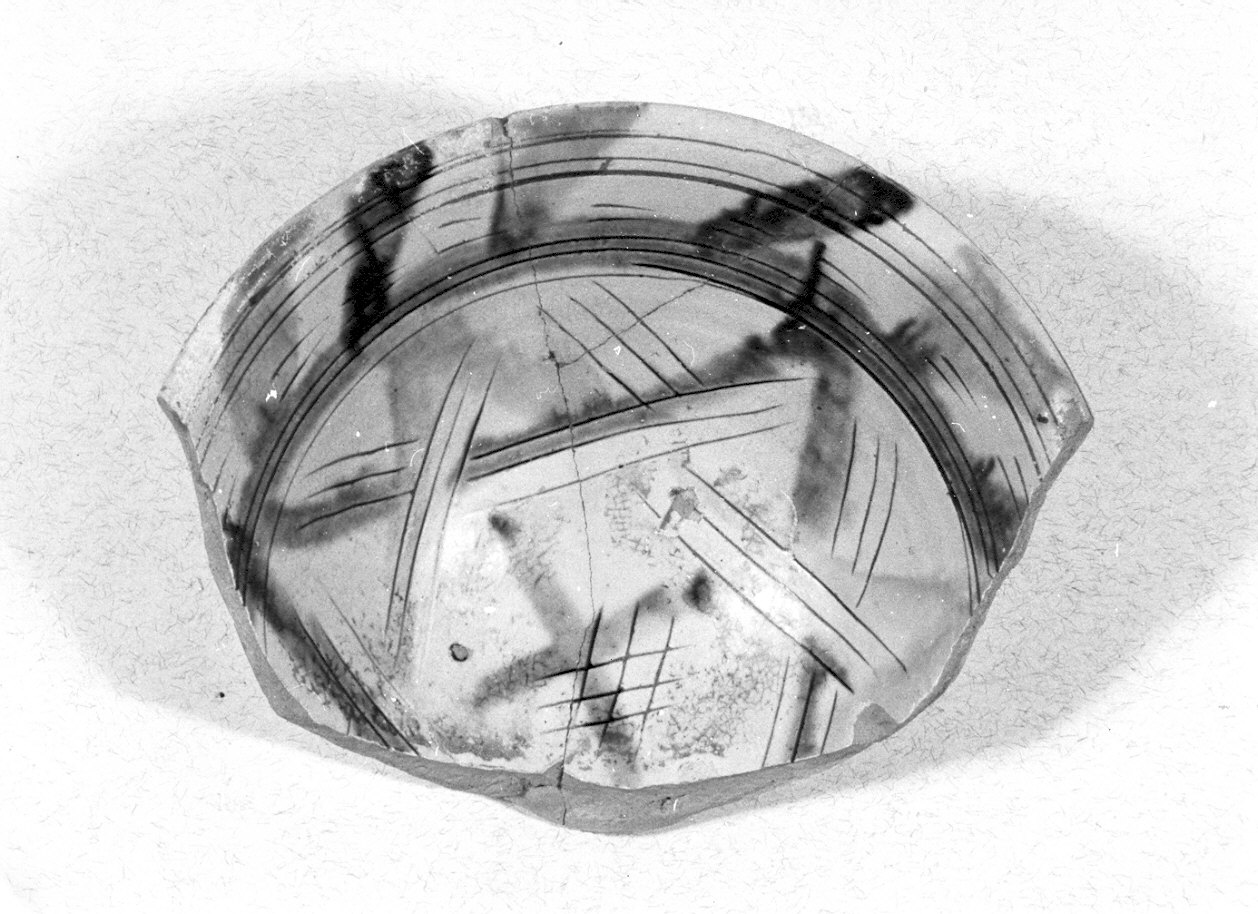 bacino, frammento - manifattura pavese (sec. XVI)