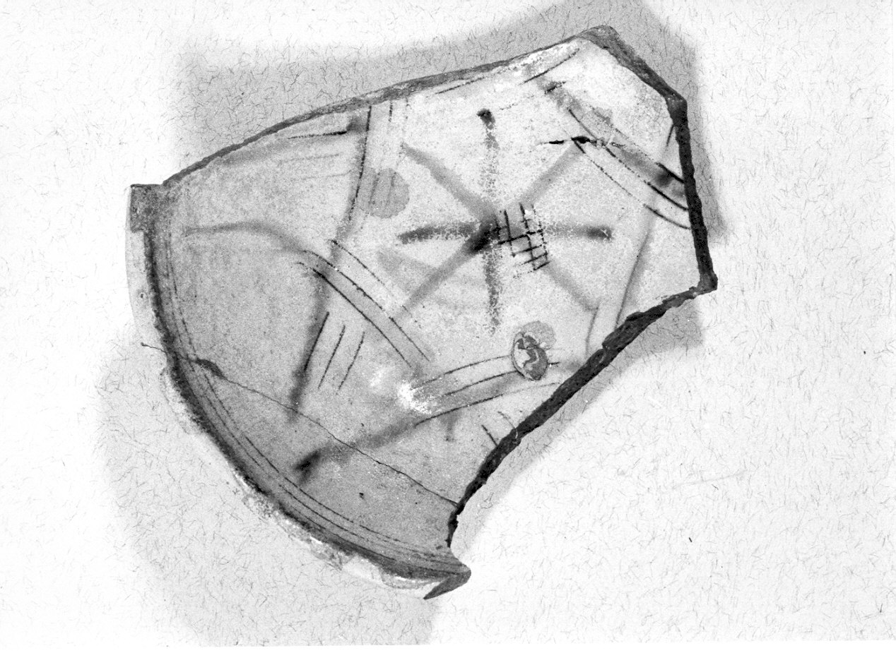 bacino, frammento - manifattura pavese (sec. XVII)