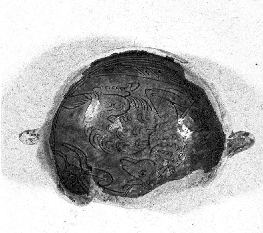 coppa - biansata, frammento - manifattura pavese (sec. XVI)