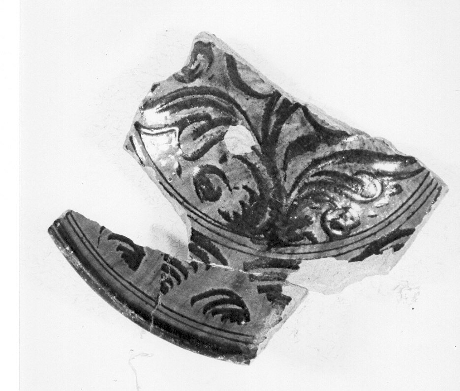 scodella, frammento - manifattura pavese (sec. XVII)