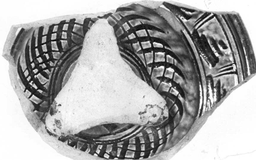 scodella, frammento - manifattura pavese (sec. XVII)