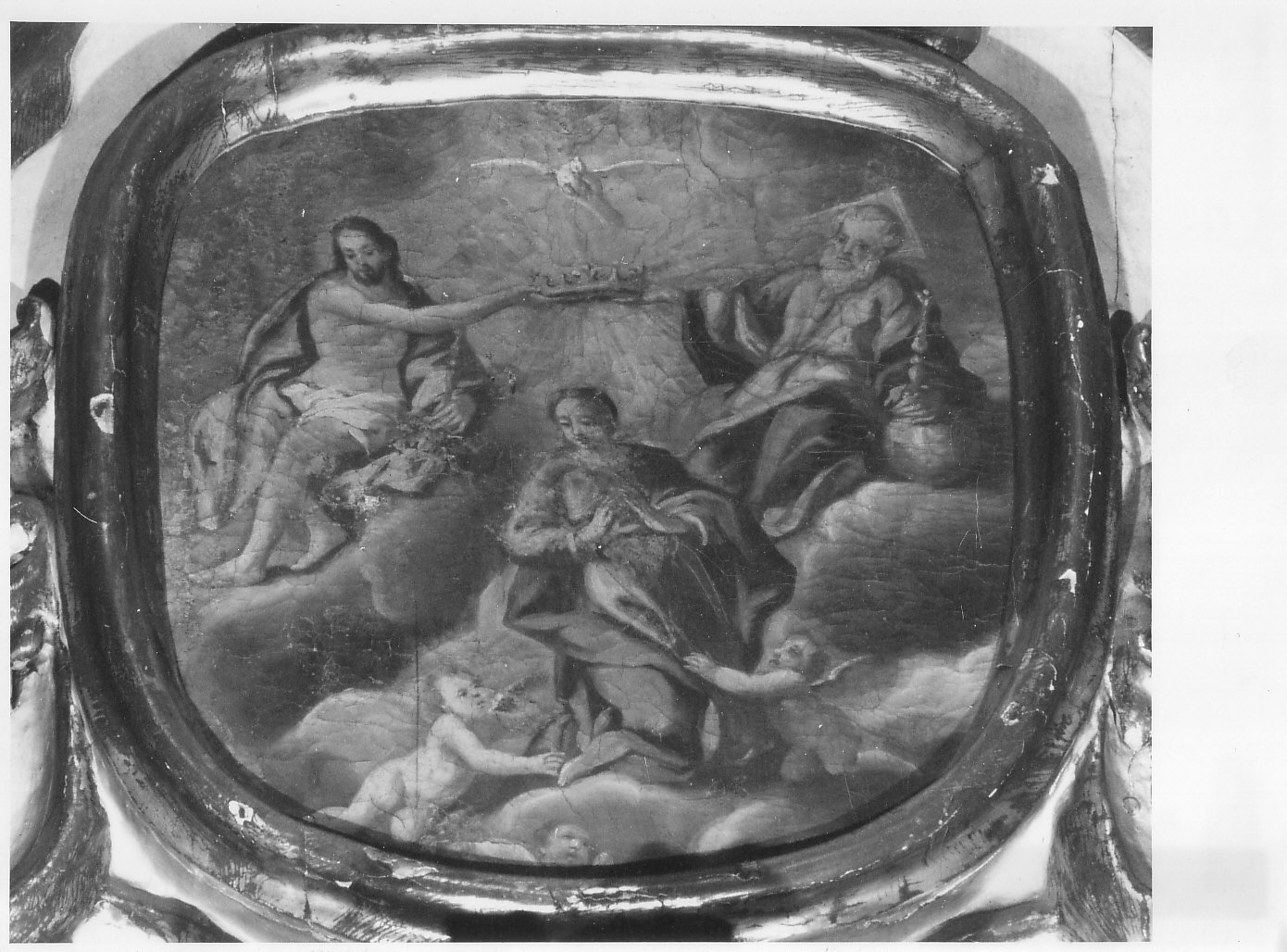 incoronazione di Maria Vergine (dipinto, elemento d'insieme) - ambito piemontese (sec. XVIII)