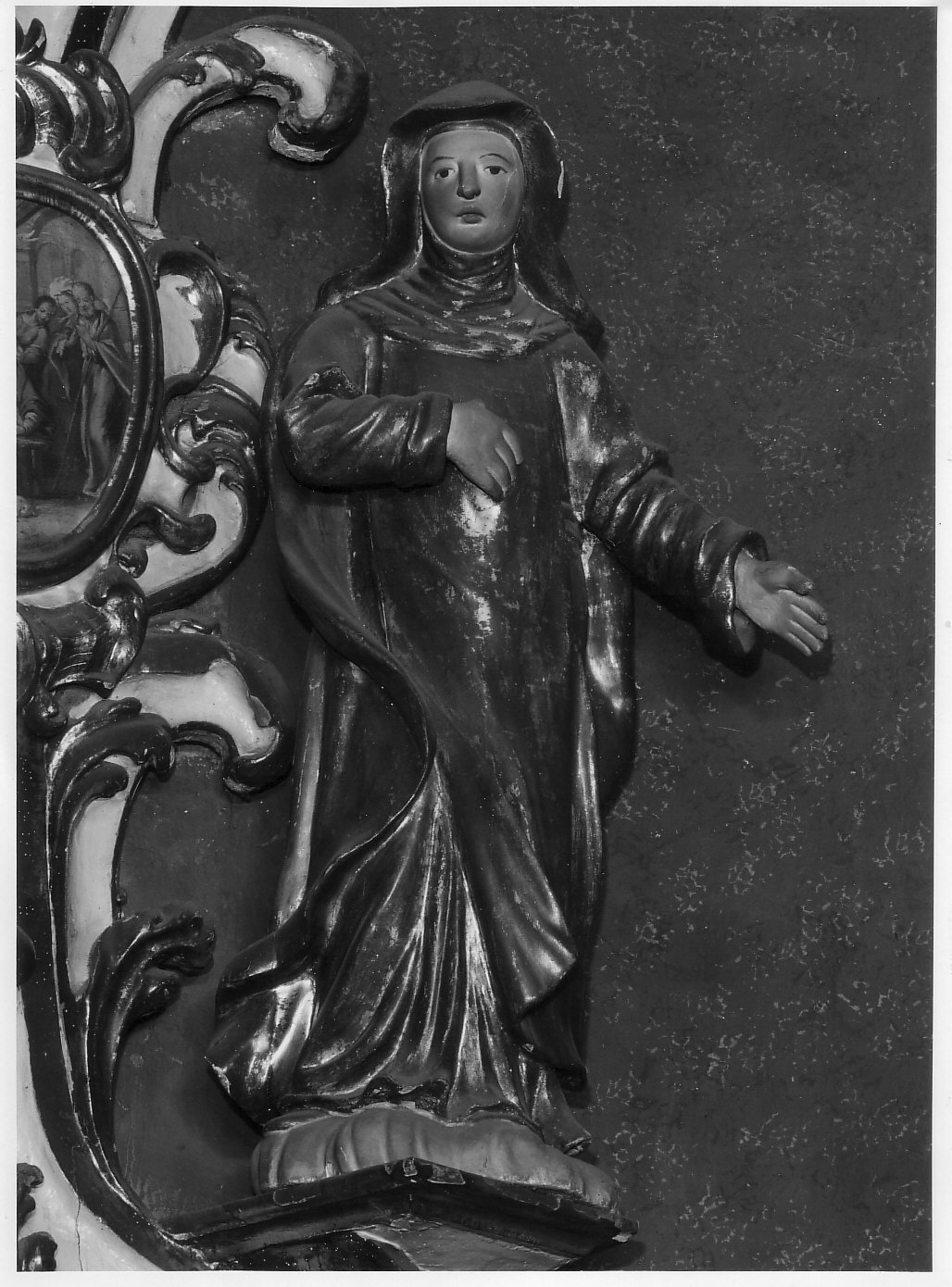 Santa Caterina da Siena (statua, elemento d'insieme) - ambito piemontese (sec. XVIII)