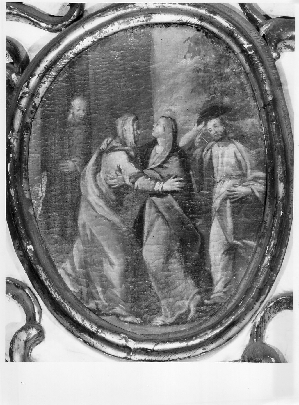 visitazione (dipinto, elemento d'insieme) - ambito piemontese (sec. XVIII)