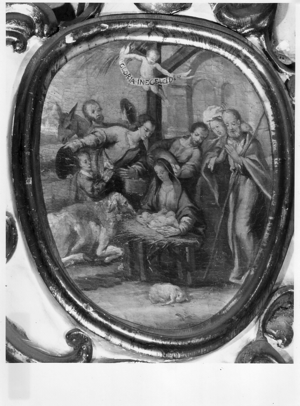 adorazione dei pastori (dipinto, elemento d'insieme) - ambito piemontese (sec. XVIII)