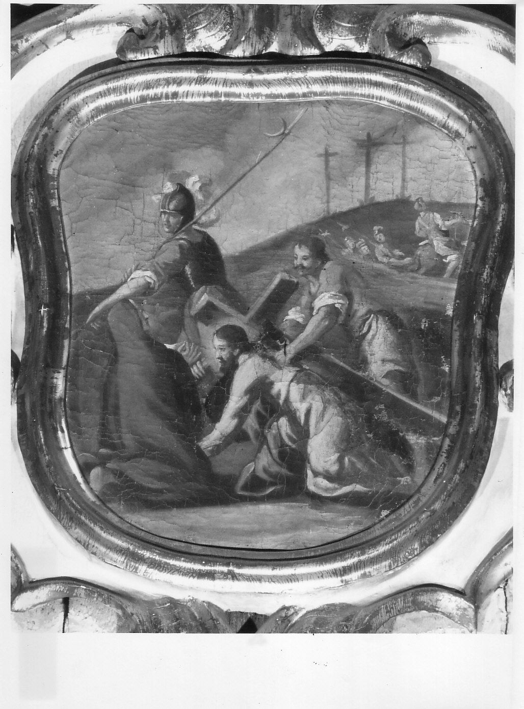 salita di Cristo al monte Calvario (dipinto, elemento d'insieme) - ambito piemontese (sec. XVIII)