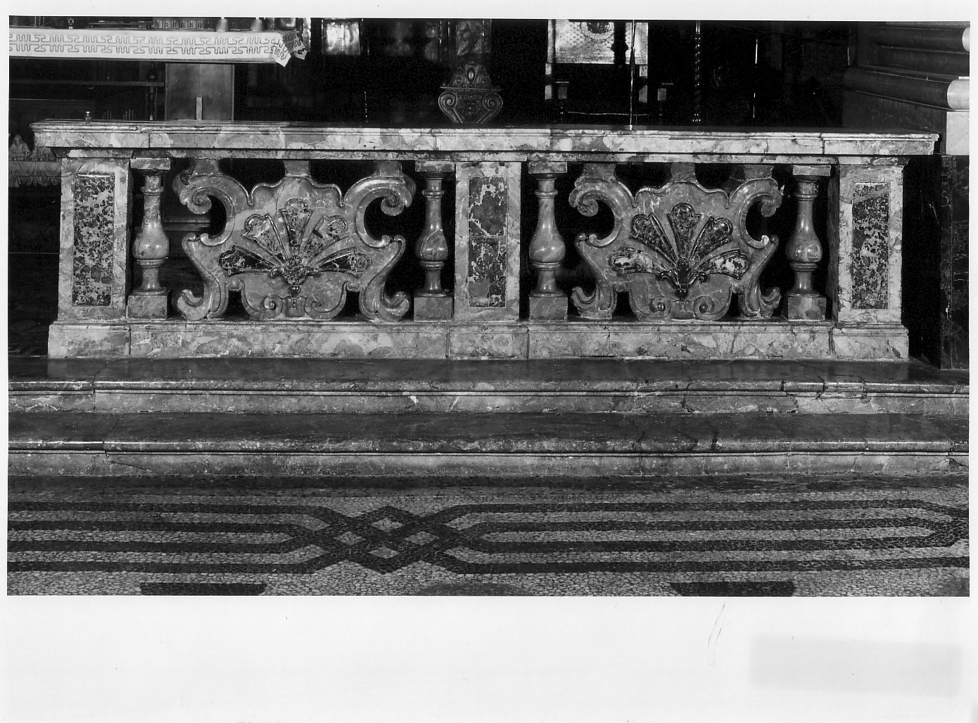 balaustrata - bottega lombarda (ultimo quarto sec. XVIII)