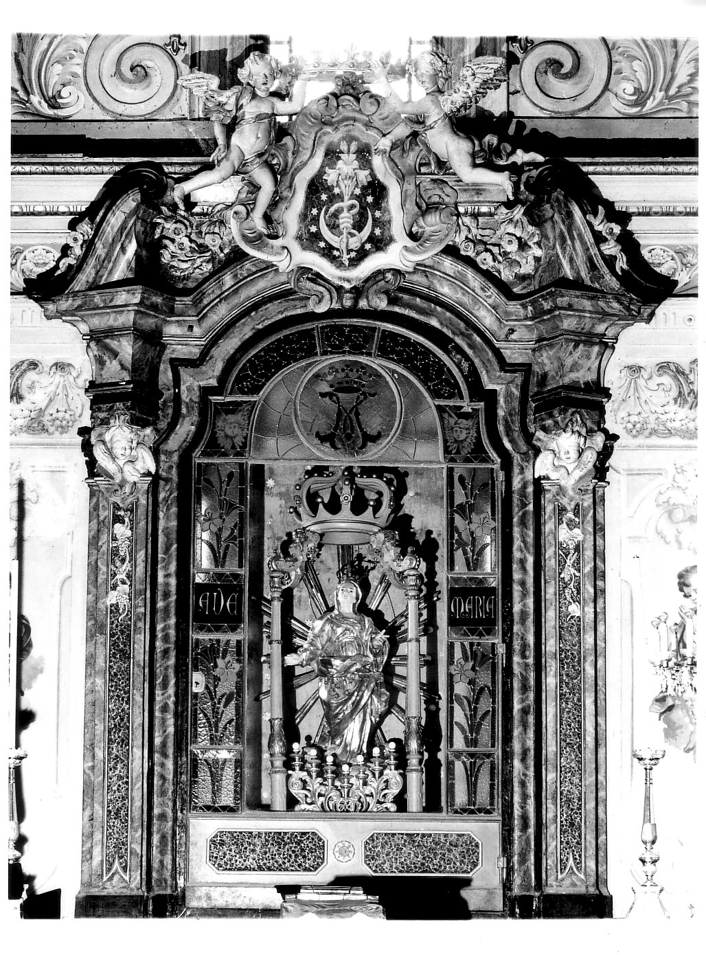 mostra di edicola, opera isolata - bottega lombarda (sec. XVIII)