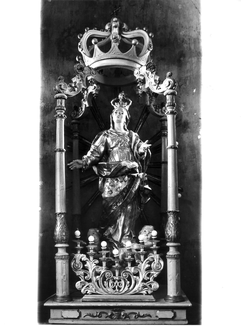 tronetto per esposizione eucaristica - a edicola, opera isolata - bottega lombarda (sec. XIX)