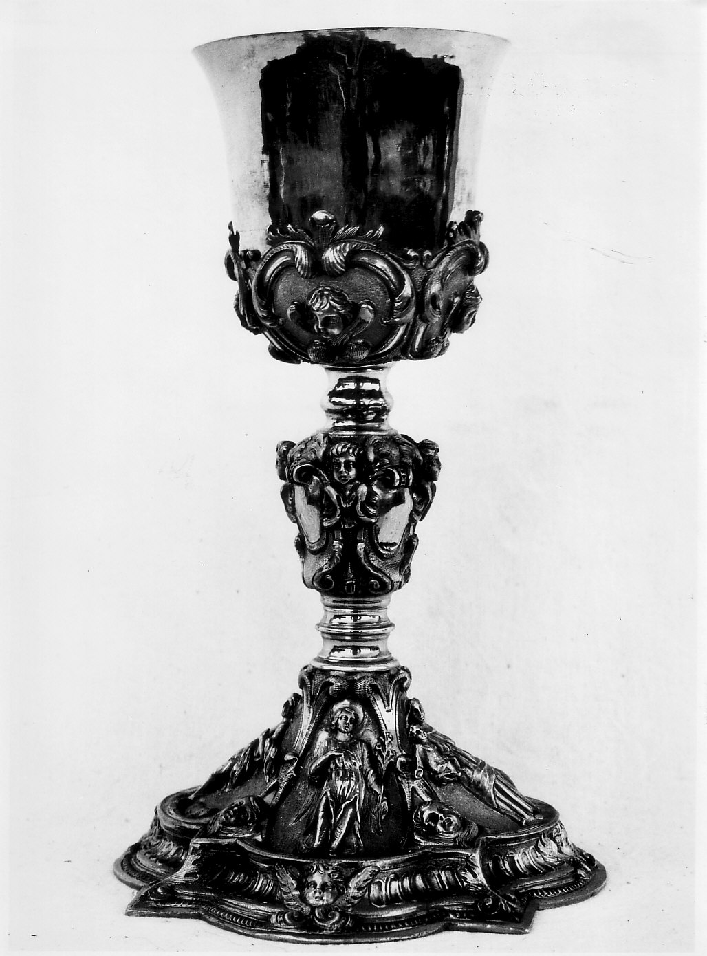 calice, opera isolata - bottega lombarda (sec. XVIII)