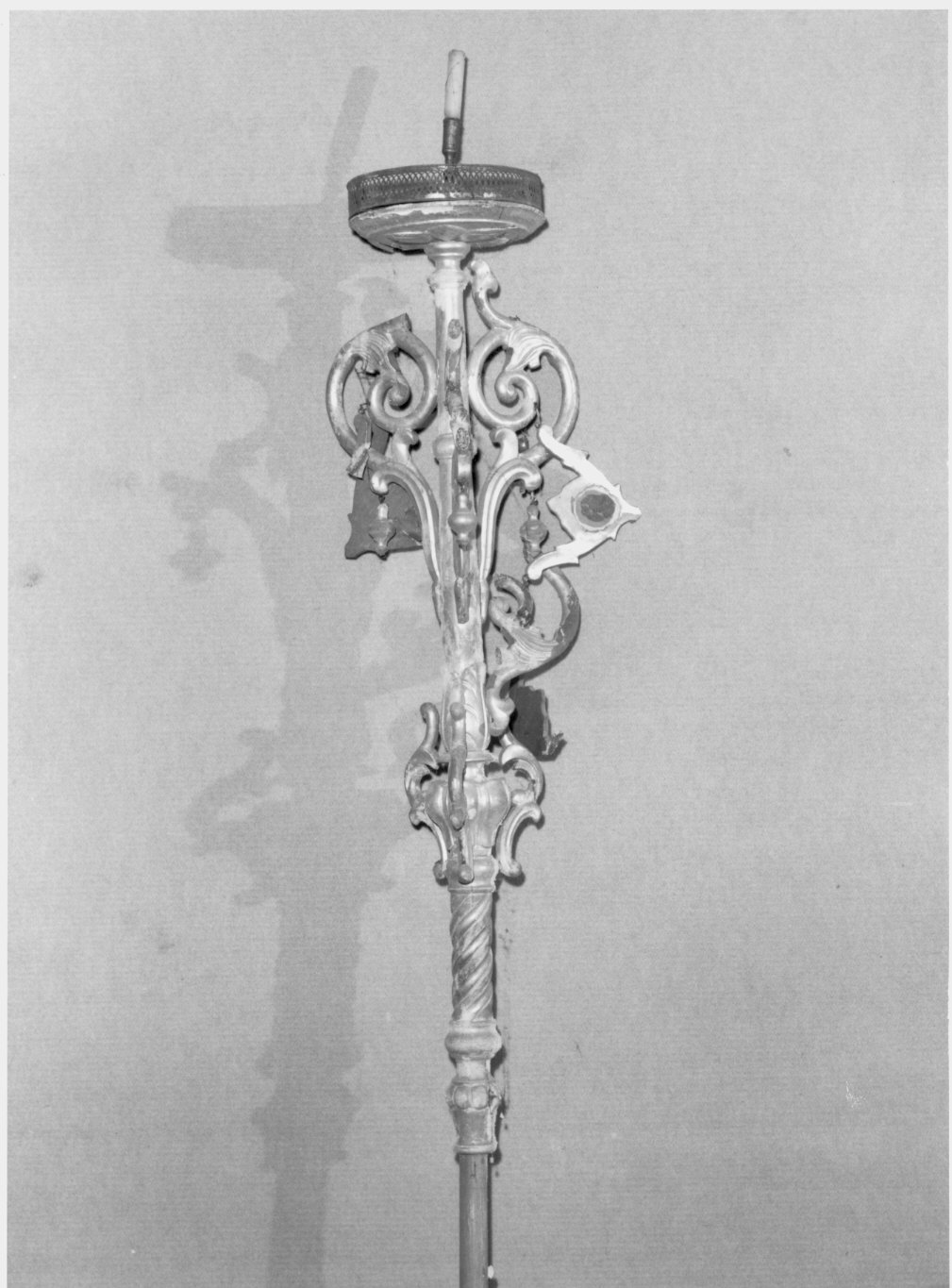 candelabro portatile, coppia - bottega lombarda (sec. XIX)