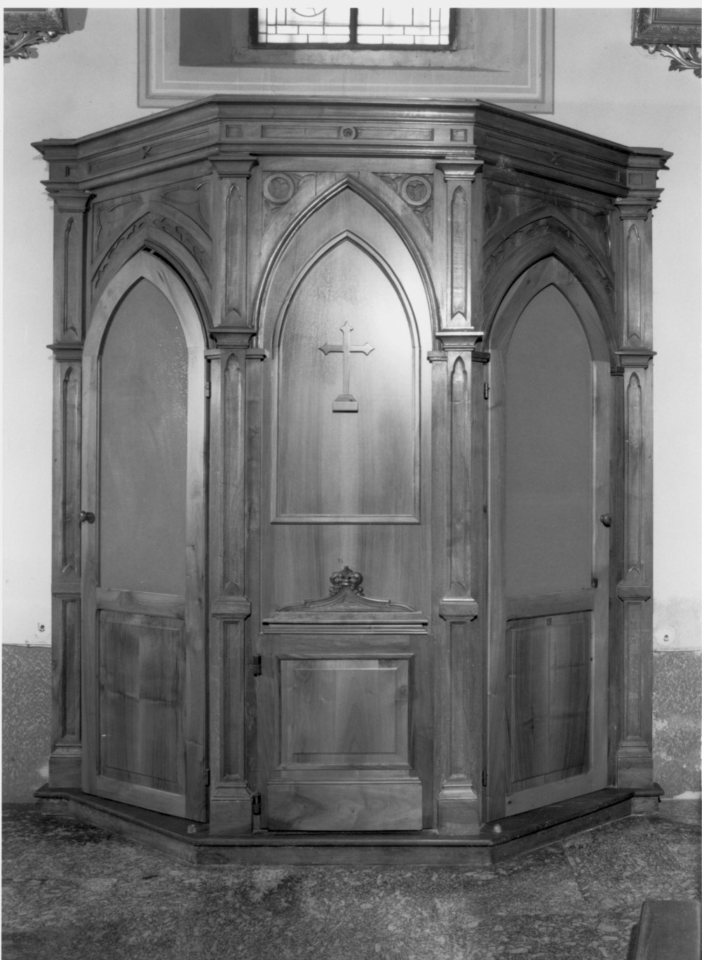 confessionale, coppia - bottega lombarda (primo quarto sec. XX)