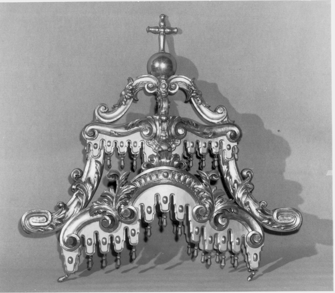 corona di tronetto per esposizione eucaristica - bottega lombarda (sec. XIX)