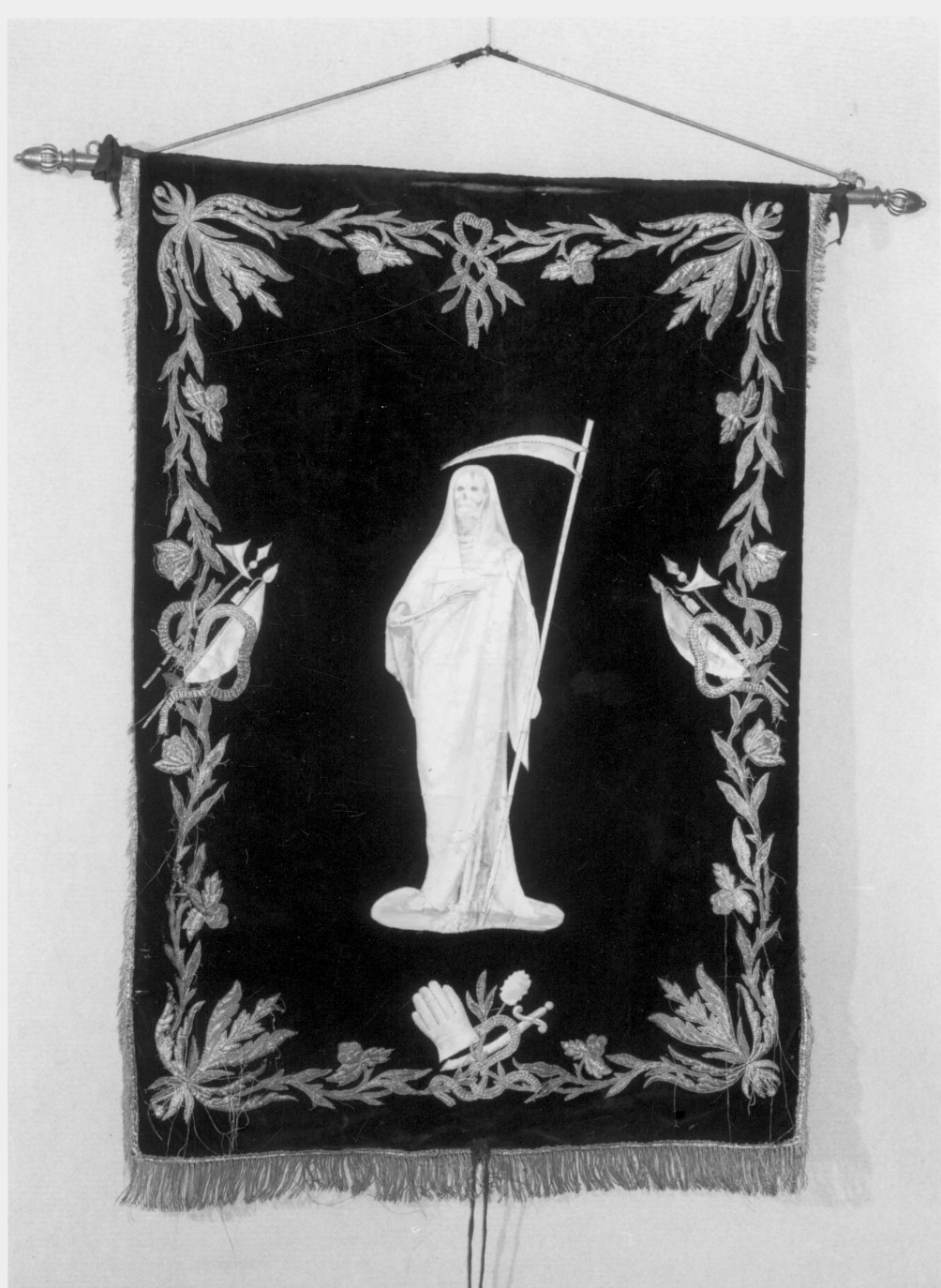 stendardo processionale - bottega lombarda (secc. XIX/ XX)