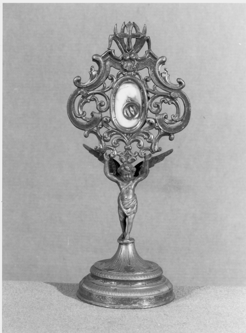 reliquiario - a ostensorio - bottega lombarda (inizio sec. XIX)