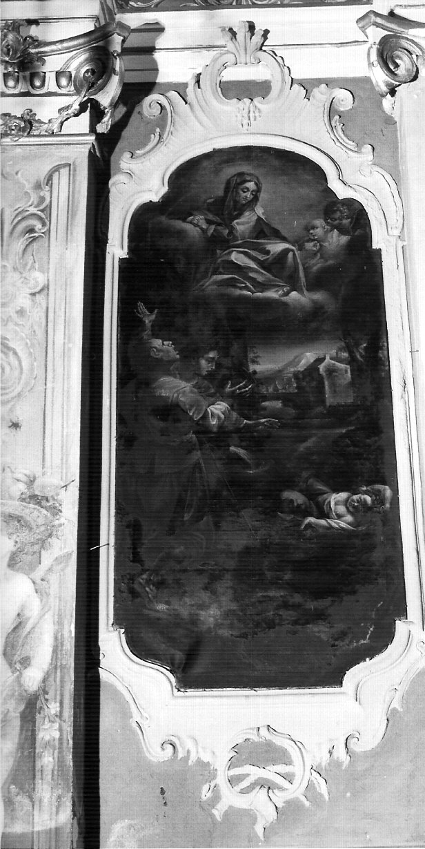 Madonna con altri personaggi (dipinto, elemento d'insieme) di Valdani Alessandro (sec. XVIII)