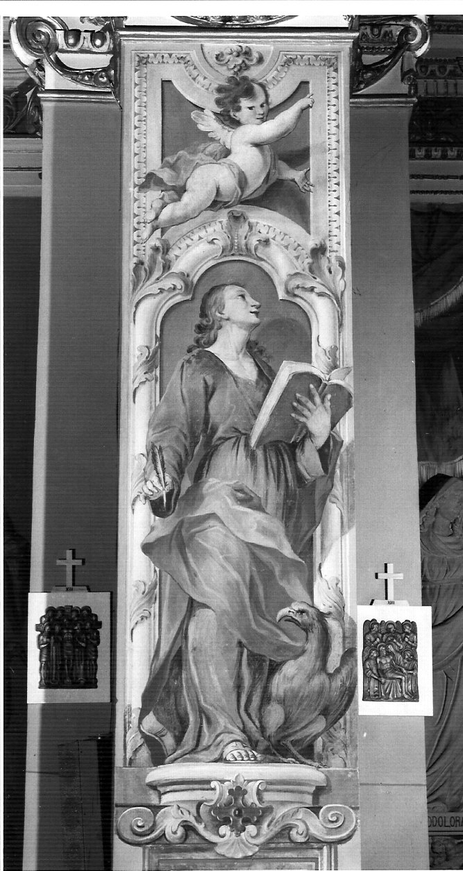 San Giovanni Evangelista (dipinto, elemento d'insieme) di Pozzi Giovanni Battista (fine/inizio secc. XVII/ XVIII)