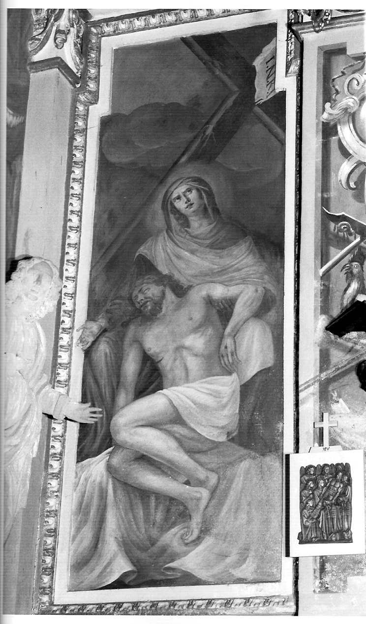 pietà (dipinto, elemento d'insieme) di Lanzani Andrea (bottega) (ultimo quarto sec. XVII)