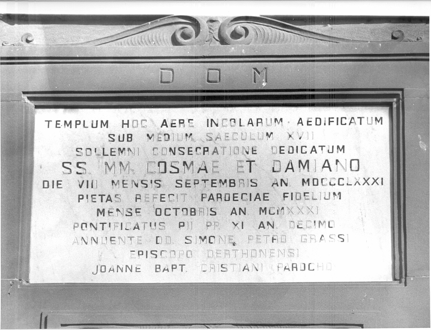 lapide - bottega lombarda (sec. XX)