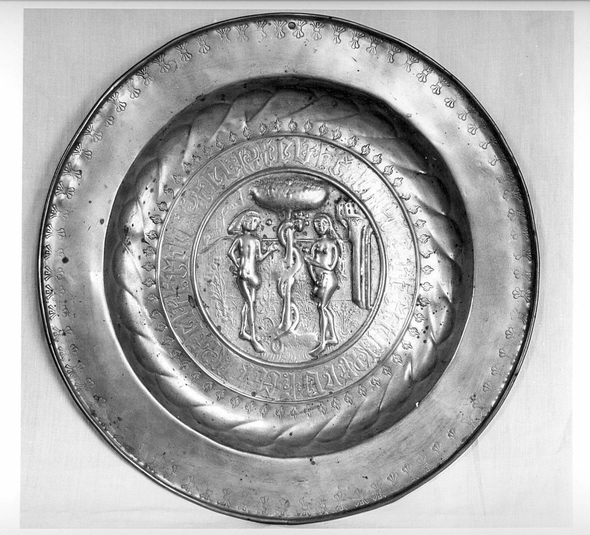 piatto per elemosine - bottega lombarda (sec. XVI)