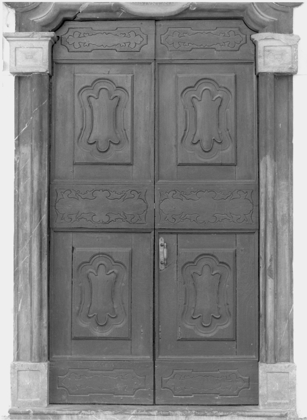 porta - a due battenti - bottega lombarda (prima metà sec. XVIII)