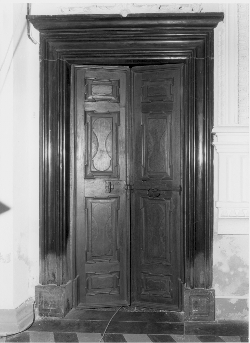 mostra di porta - bottega lombarda (prima metà sec. XVII)