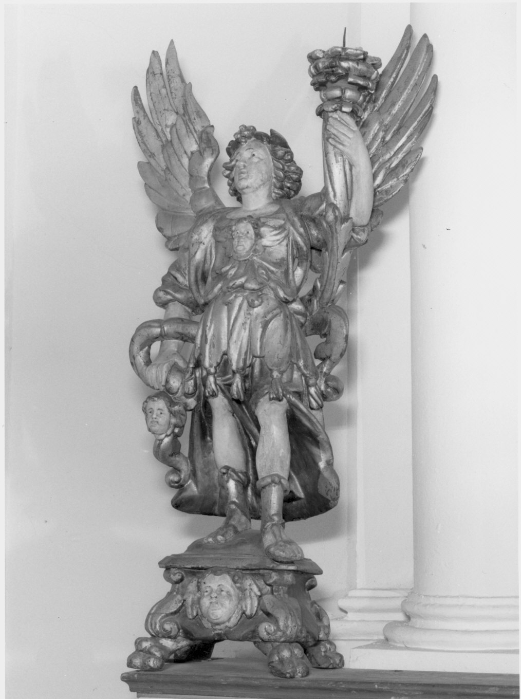 angelo (candelabro - a statua, coppia) - bottega lombarda (sec. XVIII)