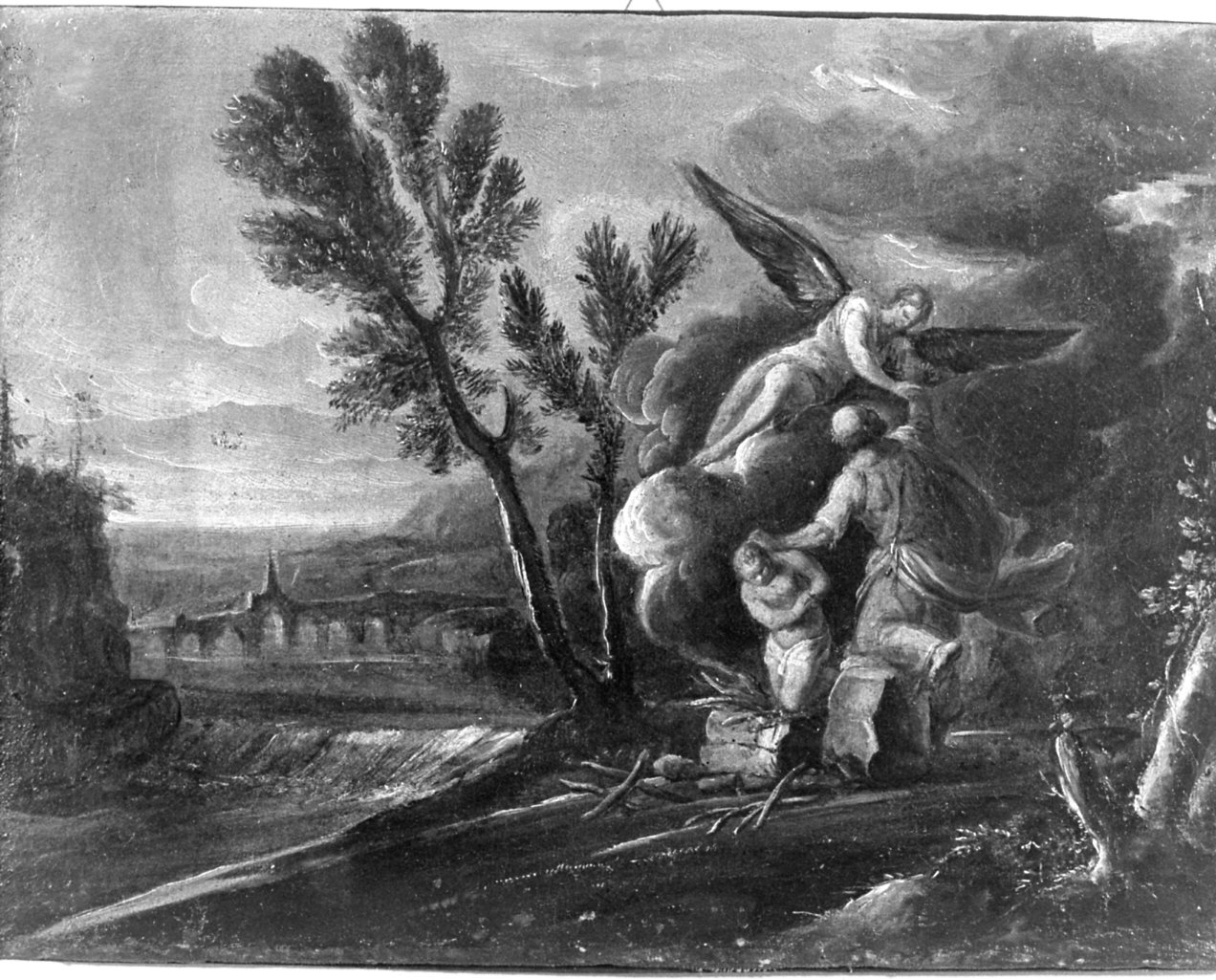 sacrificio di Isacco (dipinto, opera isolata) - ambito emiliano (?) (prima metà sec. XVIII)