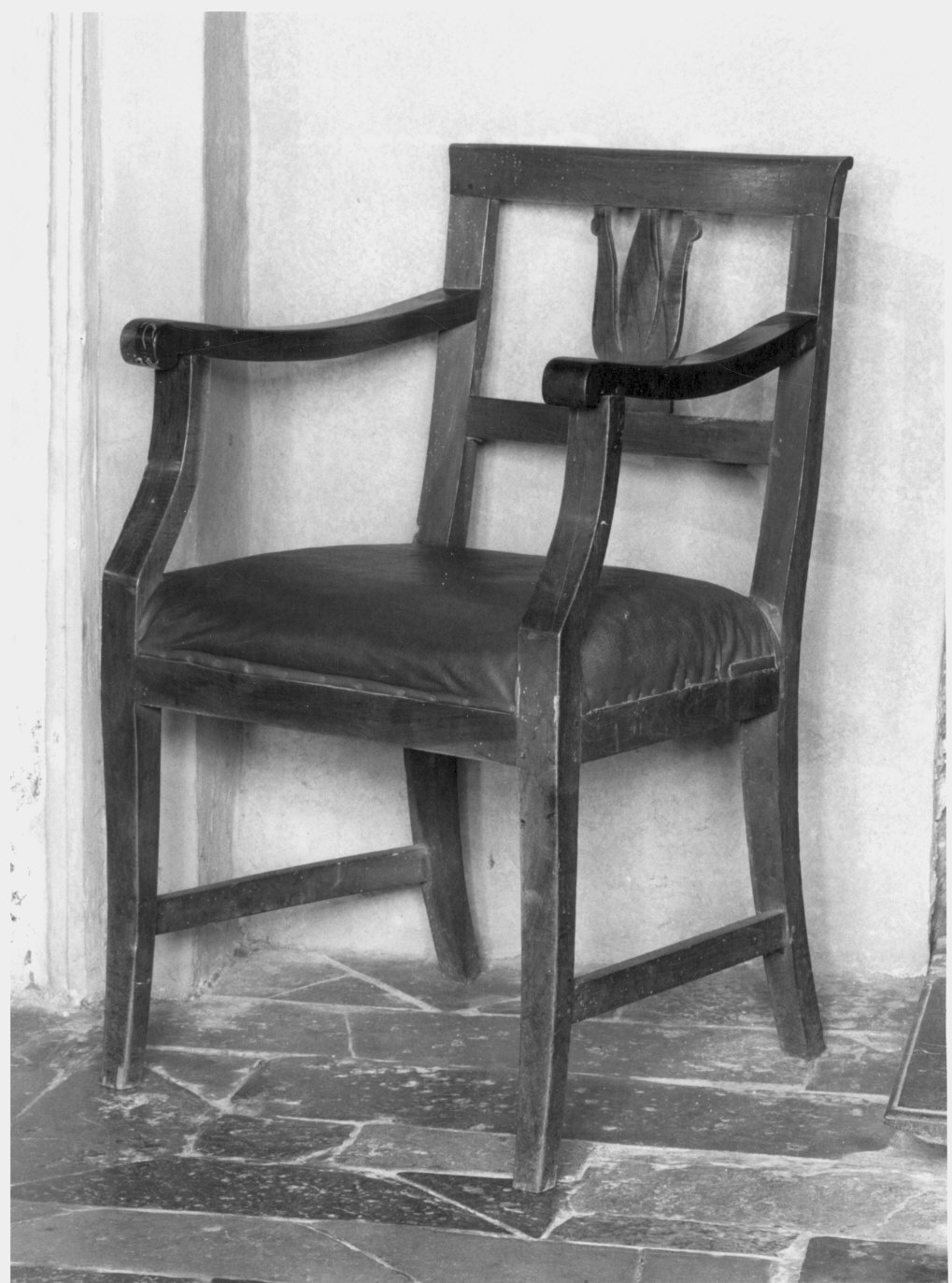 sedia - a braccioli - bottega italiana (fine/inizio secc. XIX/ XX)