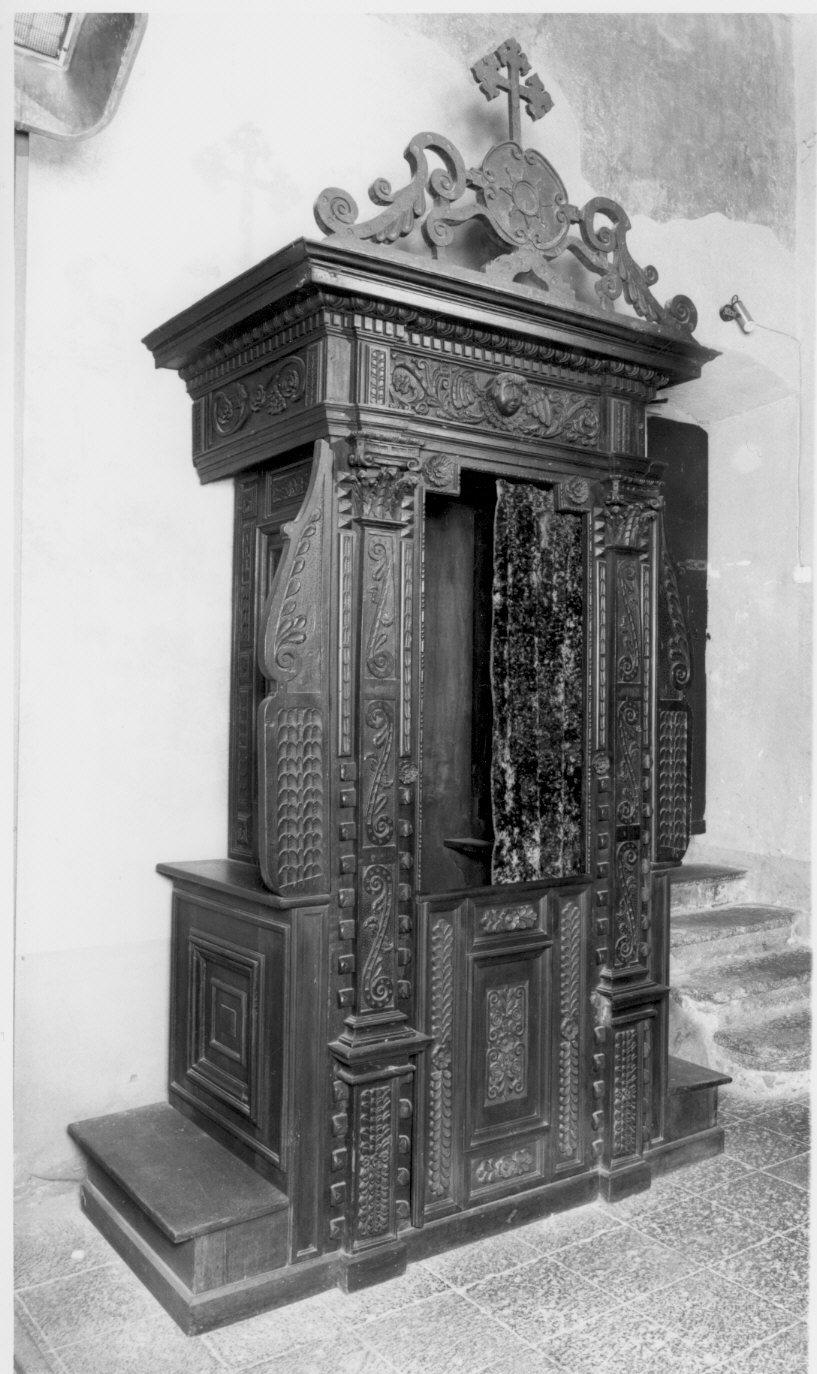 confessionale - bottega italiana (prima metà sec. XVII)