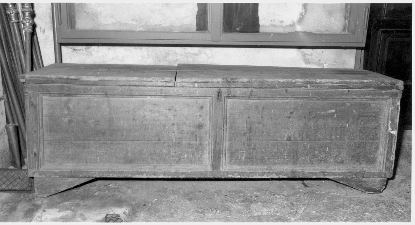 cassapanca - bottega italiana (seconda metà sec. XIX)