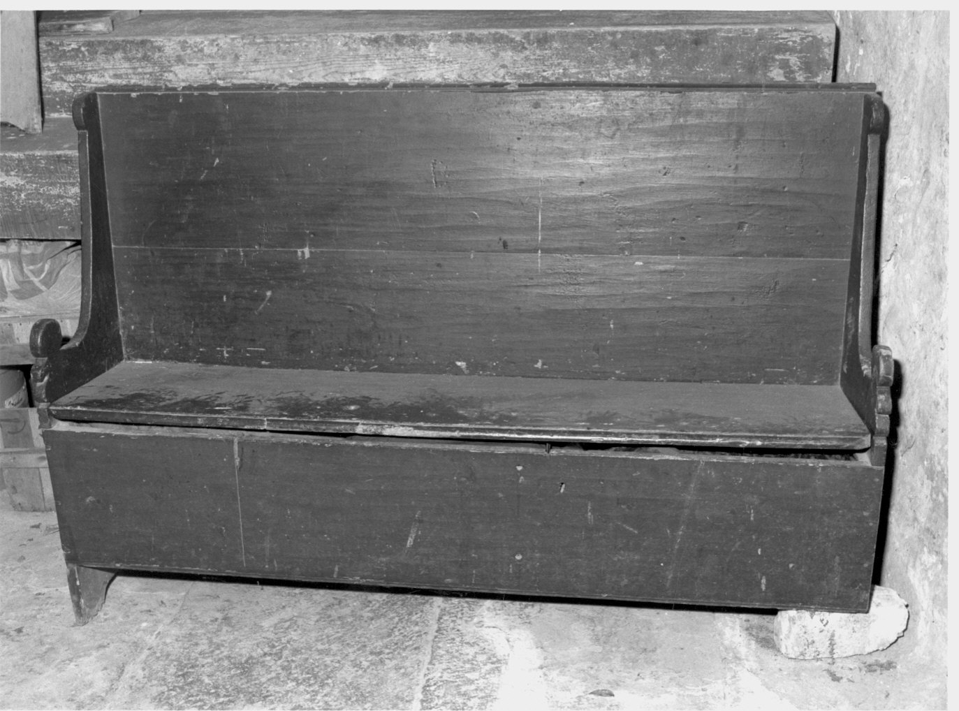 cassapanca - bottega lombarda (sec. XIX)