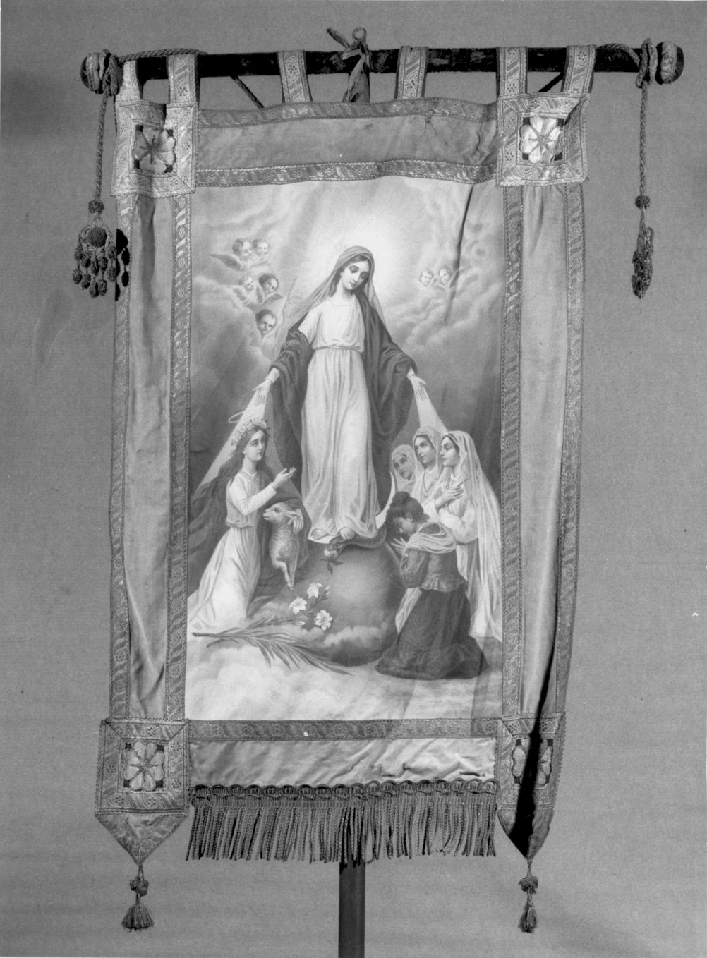 stendardo processionale - manifattura italiana (sec. XX)