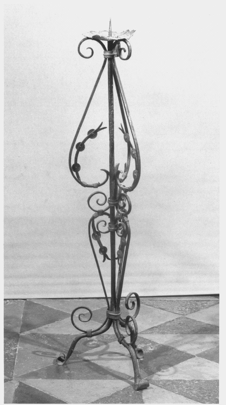 candelabro per il cero pasquale, serie - bottega lombarda (sec. XIX)