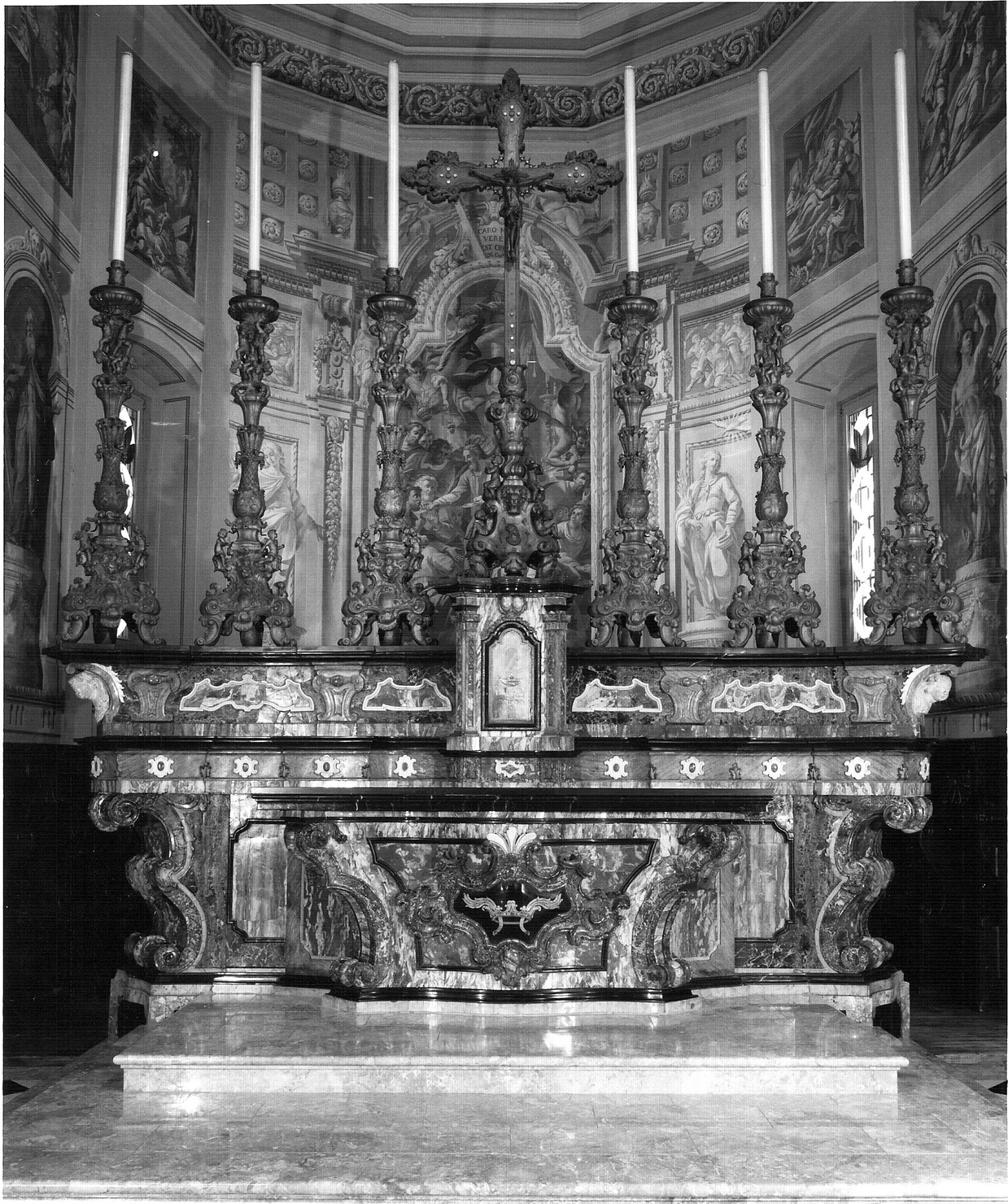 mensa d'altare, opera isolata - bottega lombarda (seconda metà sec. XVIII)