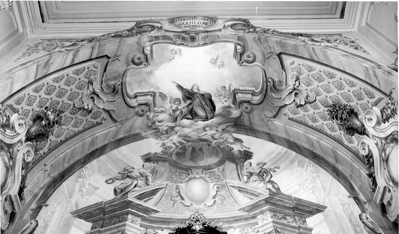 gloria di Santa Marta (dipinto, elemento d'insieme) di Torricelli Giuseppe, Torricelli Giovanni Antonio (sec. XVIII)