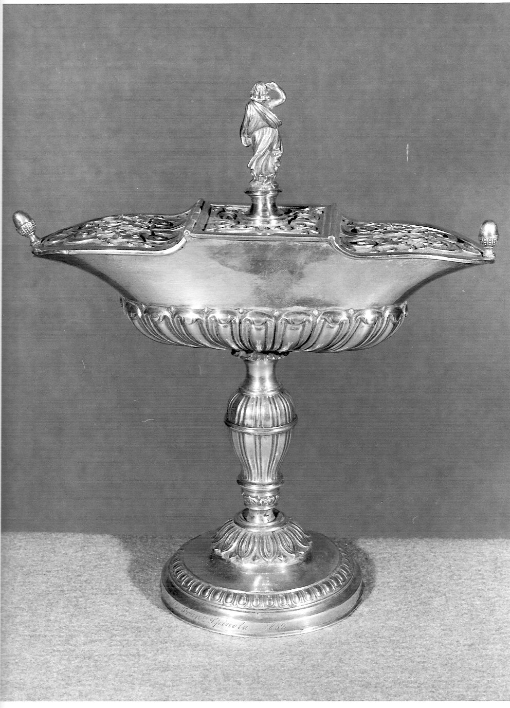 navicella portaincenso - a galeone, opera isolata - bottega lombarda (prima metà sec. XIX)