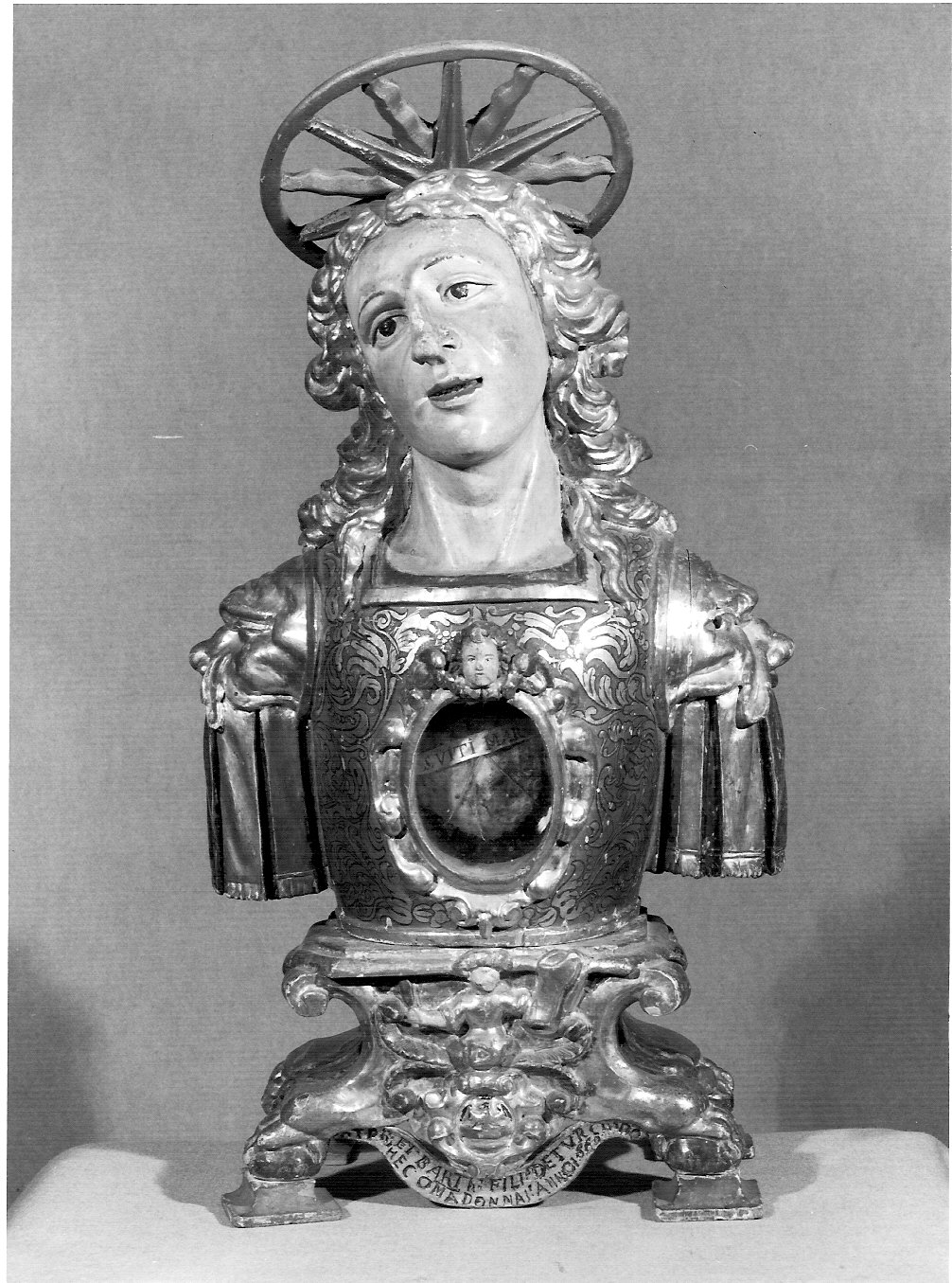 reliquiario - a busto, insieme - bottega lombarda (sec. XVII)