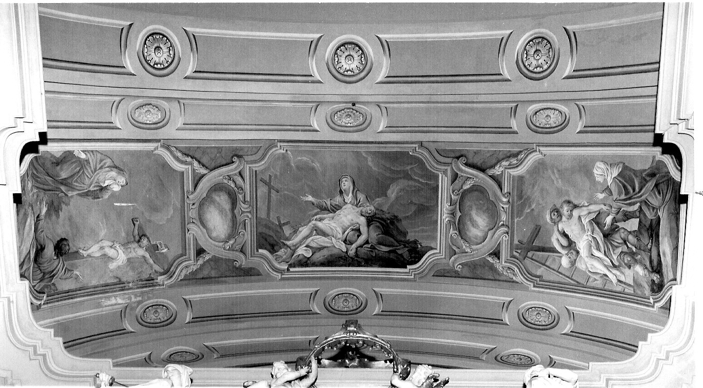 compianto sul Cristo morto (dipinto, elemento d'insieme) di Quaglio Giulio (sec. XVIII)