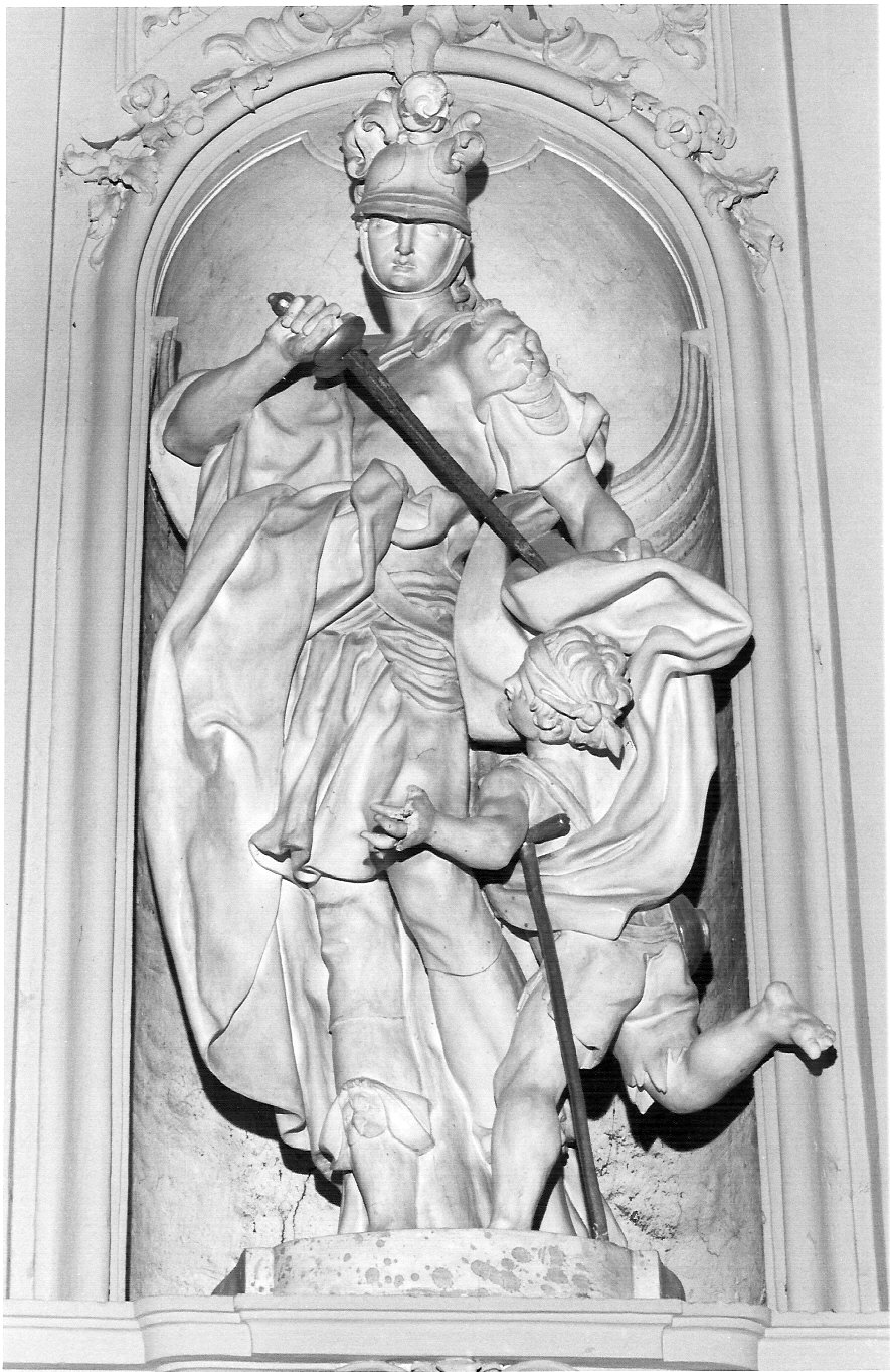 San Michele Arcangelo (statua, elemento d'insieme) di Salterio Stefano (sec. XVIII)