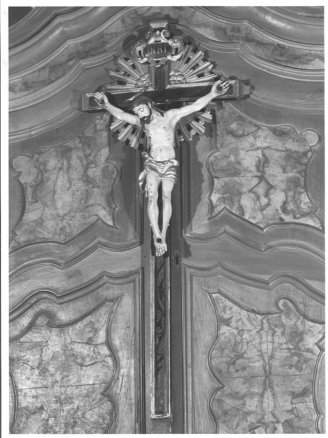 croce processionale, opera isolata - bottega comasca (sec. XVIII)