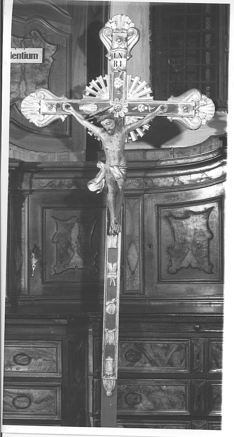 croce processionale, opera isolata - bottega comasca (prima metà sec. XVIII)