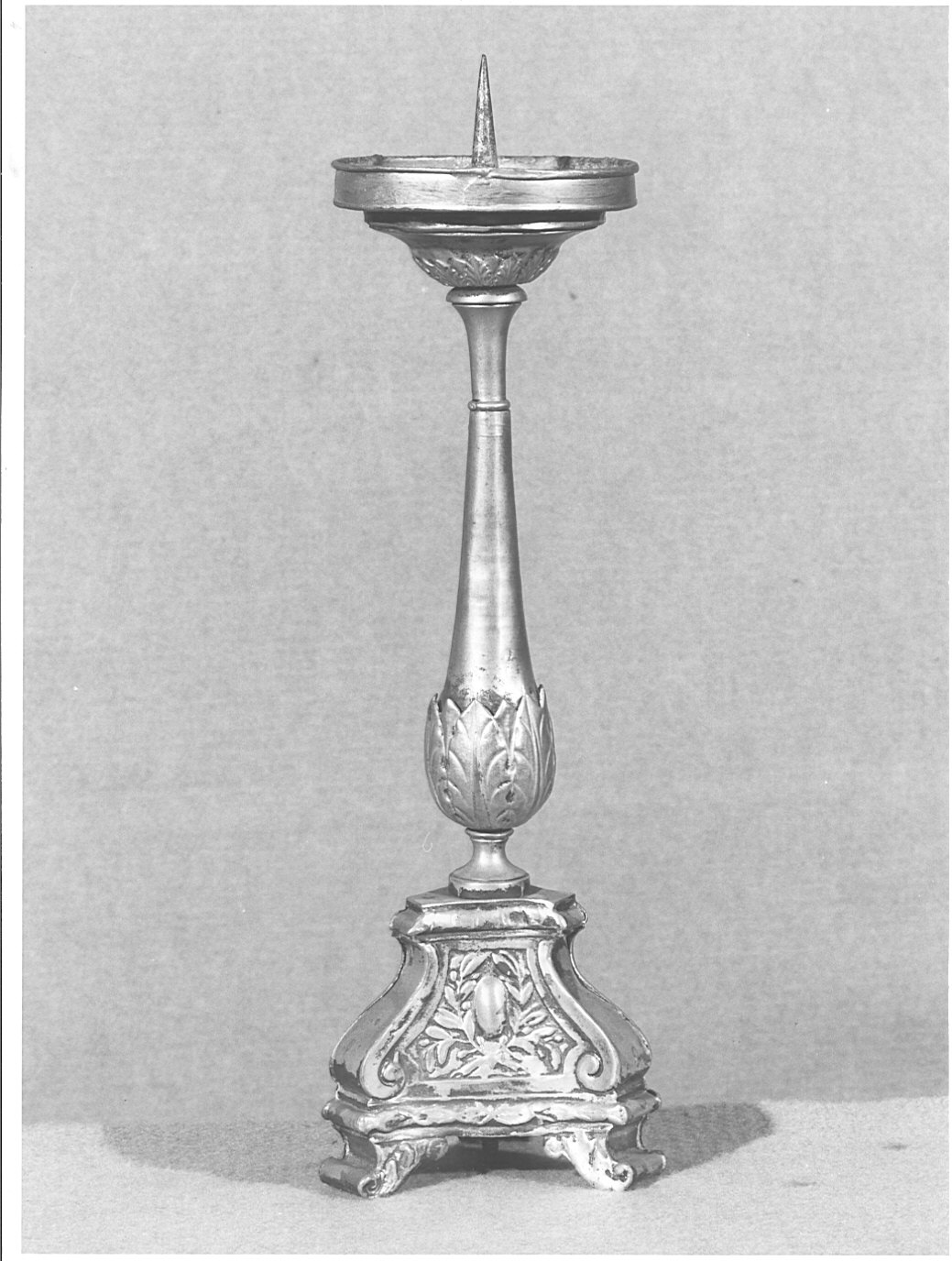 candeliere d'altare, opera isolata - bottega comasca (prima metà sec. XIX)