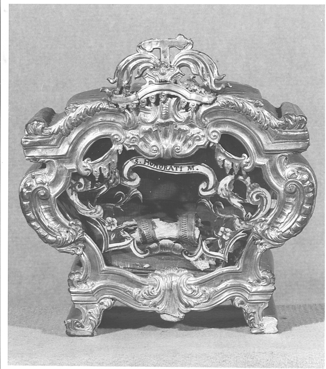 reliquiario a teca, serie - bottega comasca (sec. XVIII)