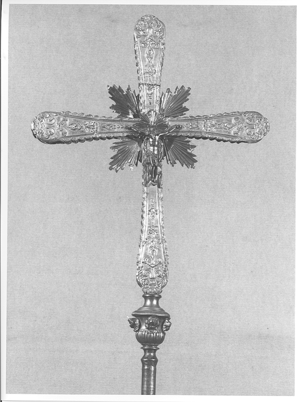 croce processionale, opera isolata - bottega comasca (sec. XVIII)